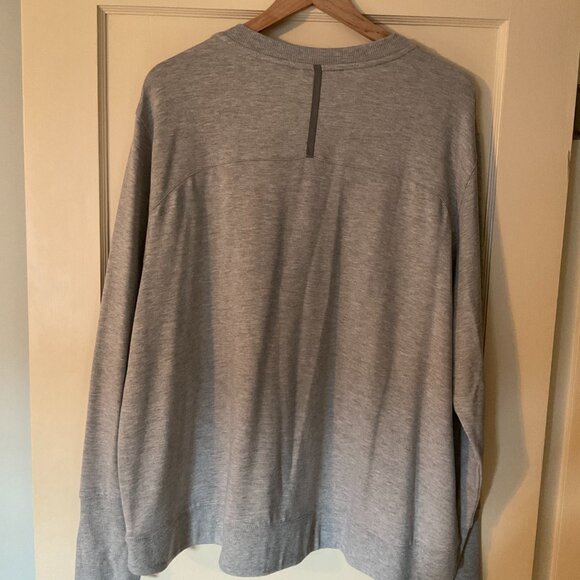 LL Bean Womens Plus Sweatshirt 2X V-neck Modal Stretch Gray - Picture 4 of 4